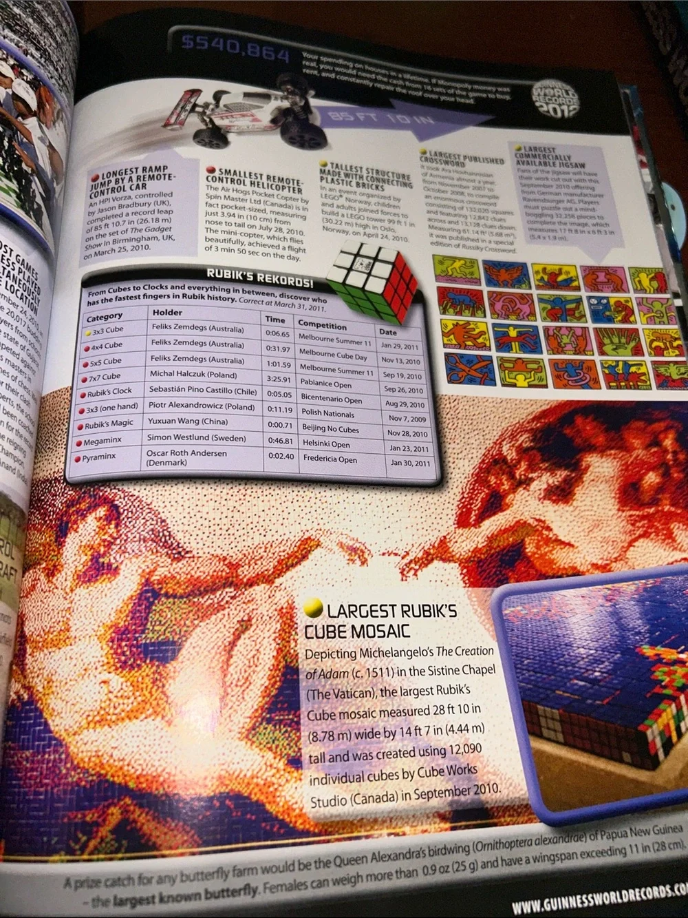 2012 Guinness World Records Hardcover Book Used